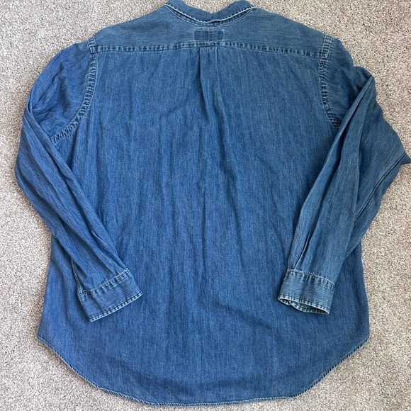 VINTAGE RALPH LAUREN Men's Denim Classic Fit Shirt Lightweight 100% Cotton XXL - Picture 8 of 8
